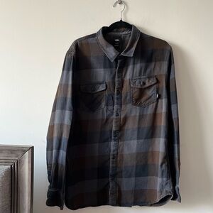 VANS Plaid Button-down Shirt